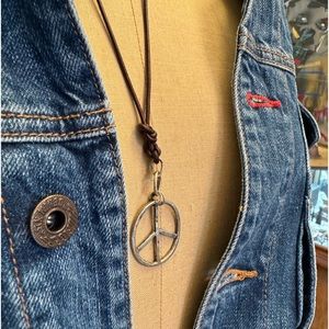 Sterling Silver Peace Necklace/Choker